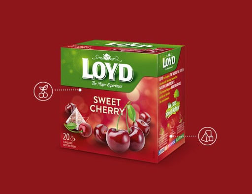 Express Ovocný čaj Sladká čerešňa SWEET CHERRY Hibiskus 20T LOYD