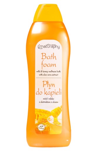 Tekutý kúpeľ s medom a extra mliekom. z aloe 1l