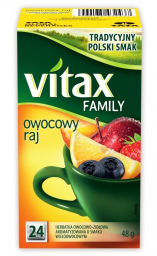 Vitax Family ovocný čaj ovocný raj 24x2g
