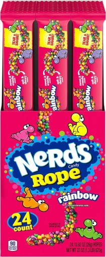Nerds Rainbow Rope Fruit Želé cukríky 26g z USA