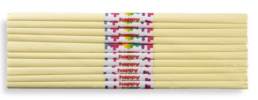 CRIPPED hodvábny papier 50x200cm vanilka 10 kusov HAPPY COLOR
