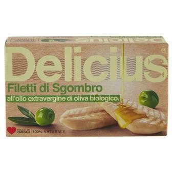 Filety z makrely Delicius v bio olivovom oleji 90g