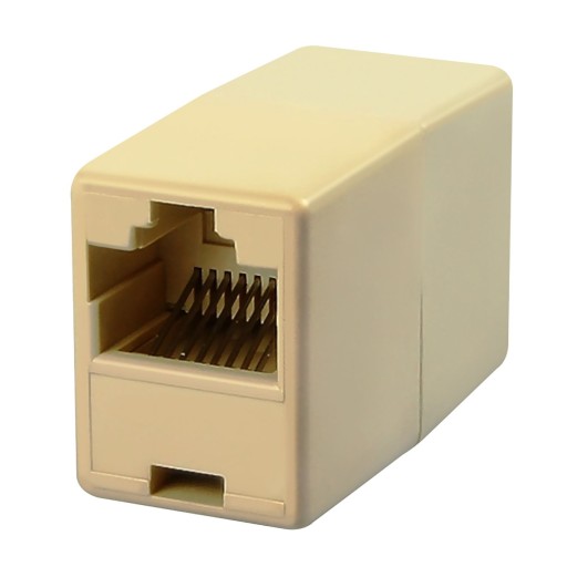 KONEKTOR, ADAPTÉR RJ45, 8P8C ZLATÝ ADAPTÉR