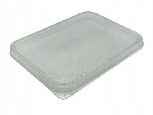 VEKÁ NA 125ml OBDŽNÍKOVÝ NÁDOB (100) ČERVENÝ PLAST