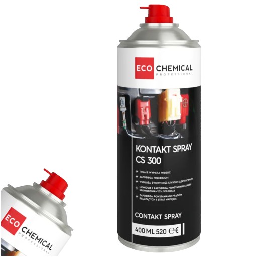 KONTAKT SPREJ NA ÚDRŽBU ELEKTRICKÝCH PRIPOJENÍ A KONTAKTOV CS 300 400 ML