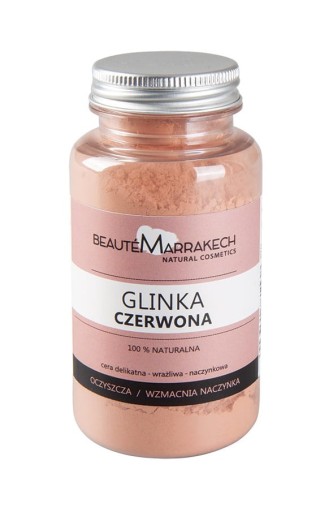 ČERVENÝ íl prášok na cievnu pokožku Maroko