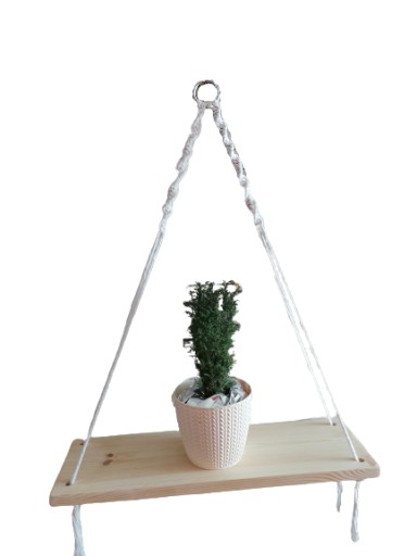 Borovicová doska na makramé 50 cm, prírodná BOHO