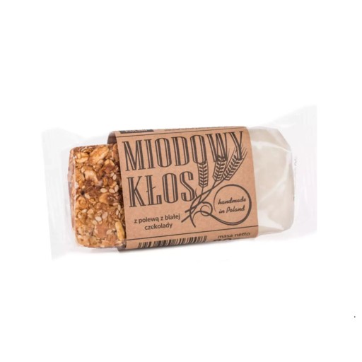 Med Kłos s bielou čokoládou 80g Łysoń