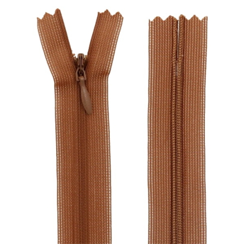 Zipsy KRYTÉ 25cm ČERVENÉ 1 ks.