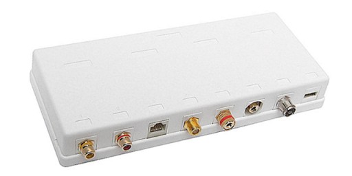 Box na povrchovú montáž 4x KEYSTONE DELOCK port