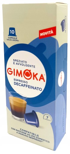 GIMOKA Espresso Soave kapsule bez kofeínu 10 ks