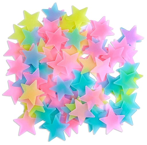 AG683A FLUORESCENČNÉ HVIEZDY 100 KS MIX