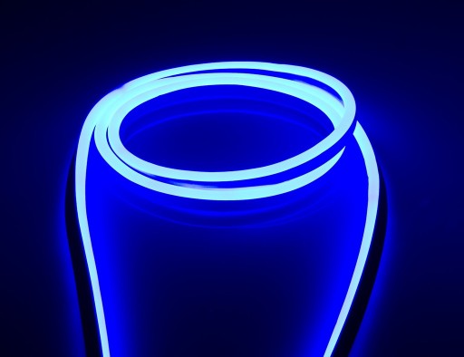LED pásik 230V 8W IP68 NEON BLUE 1 meter