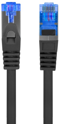 Ethernetový internetový kábel skrútený RJ45 LAN Cat 6A SFTP 0,25 m čierny