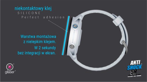 Ochranná fólia Glaser Anti-Shock 5H Garmin Forerunner 955