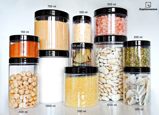 nádoba na uskladnenie potravín 500 ml 0,5 l PET dóza 500 ml