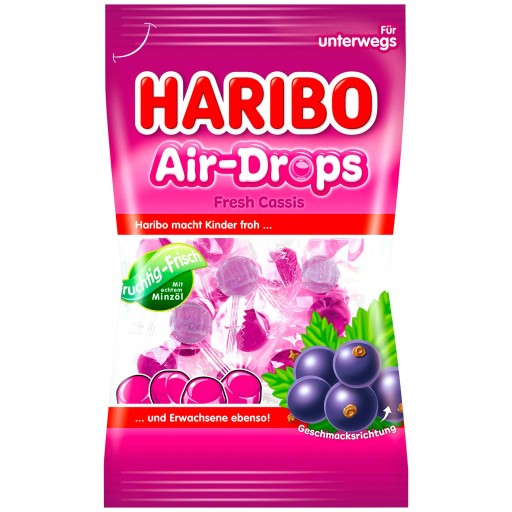 HARIBO Air-Drops Fresh Cassis Peppermint želé 100g
