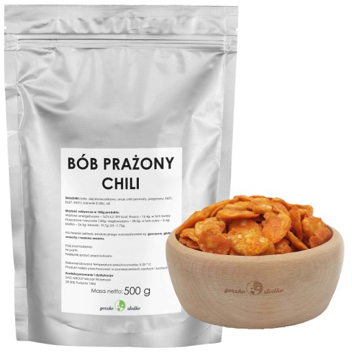 Broad Beans CHIPS pražená fazuľa s chilli snackom 500g