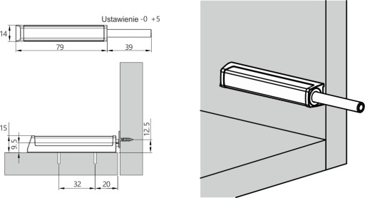 Tlmič pre predné nárazníky, magnetický hrot, sivý - ADF06 AMIX