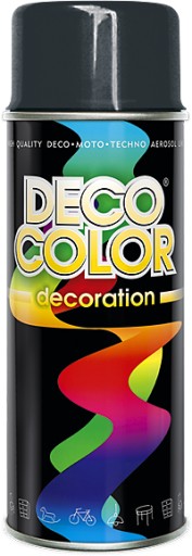 FARBA LAK SPREJ 400ml DECO COLOR Sivá antracit