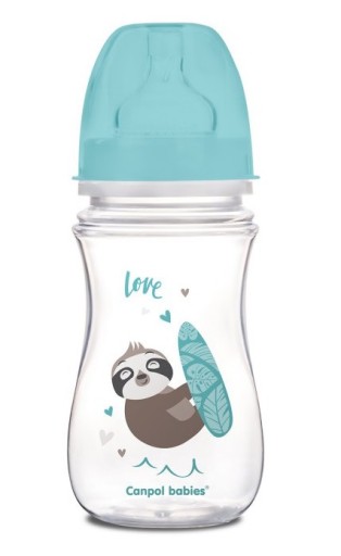 Canpol Babies antikoliková fľaša 35/221 240 ml modrá