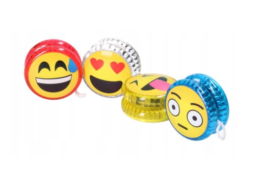 ŽIARENÉ JO-YO PRE DETI EMÓCIE ÚSMEVY LED FACEBOOKY LED FAREBNÉ SVETLÁ