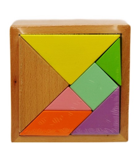 DREVENÝ TANGRAM PUZZZ