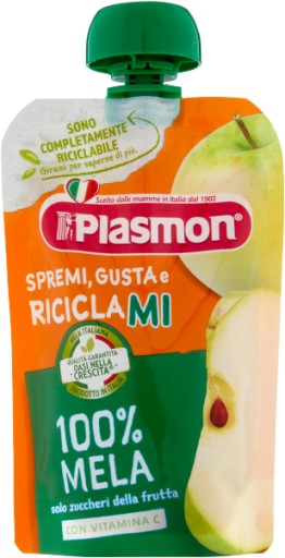 Pouch Mela jablková omáčka 100g - Talianske ovocie Plasmon