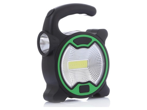 Výkonná LED COB lampa do dielne s držiakom halogénovej batérie