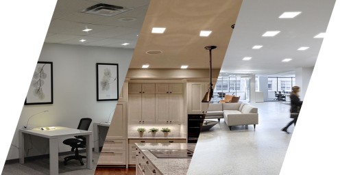 Biely LED stropný panel s montážou, jednoduchá inštalácia