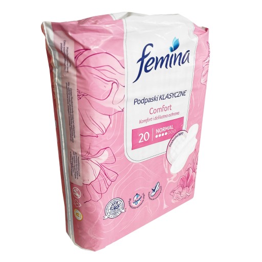 FEMINA CLASSIC SANITÁRNE VLOŽKY COMFORT CLASSIC NORMAL 20 KS COMFORT COVER