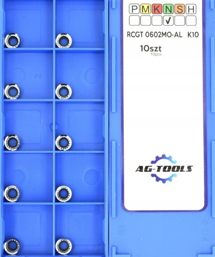 VLOŽKY VIAC ČEPEĽOV RCGT 0602MO-AL K10 HLINÍK