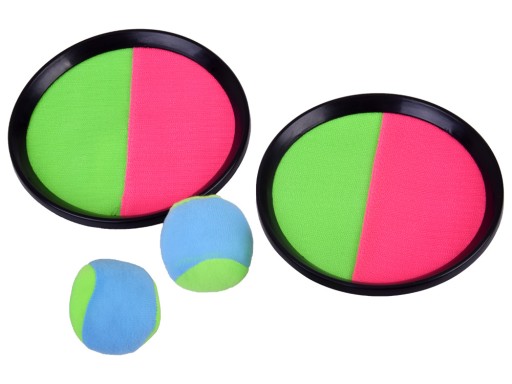 Hracie pádla, kotúče na suchý zips, CatchBall, 2 x loptička SP0747