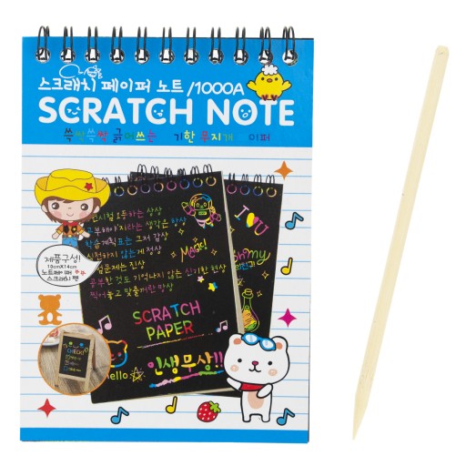 Omaľovánka RAINBOW SCRATCH BOOK ROZPRÁVKA KNIHA ČIERNA ZÁPISNÍK
