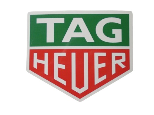 NÁLEPKA F1 WEC PORSCHE TAG HEUER LOGO NÁLEPKA 9 x 7,7 cm