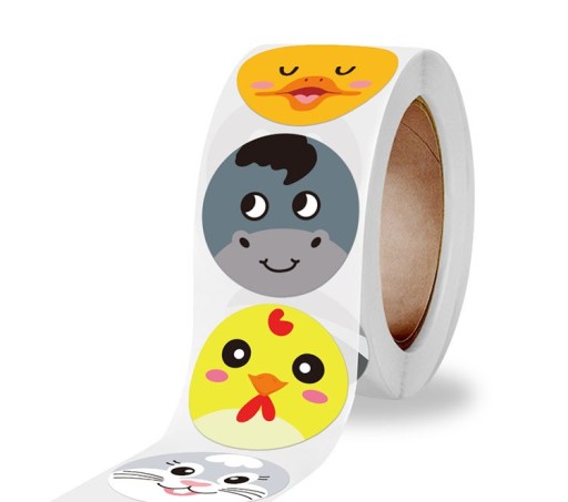 Motivačné nálepky pre deti, 100 kusov, 2,5 cm
