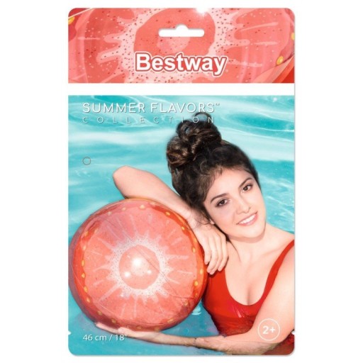 Nafukovacia plážová lopta 46 cm Jahoda Šťavnaté ovocie Bestway 31042