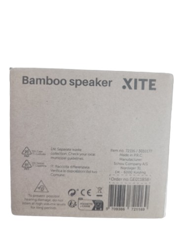 XITE BAMBOO SPEAKER 5W kompaktný prenosný reproduktor