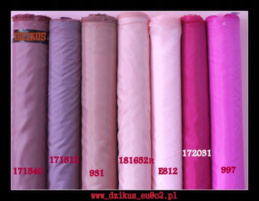 Podšívka, materiál 150cm biela, čierna, farby
