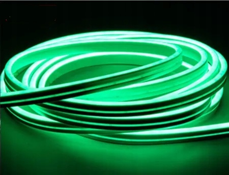NEON Mono 12V LED pásik na meter 5/12mm ZELENÝ