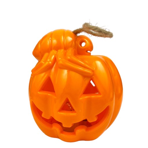 LED PUMPKIN lampa so svietiacim HALLOWEENským červíkom
