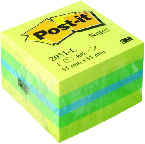 SAMOLEPIACI BLOK 3M POST-IT KOCKY 51x51 50x50 400 ks