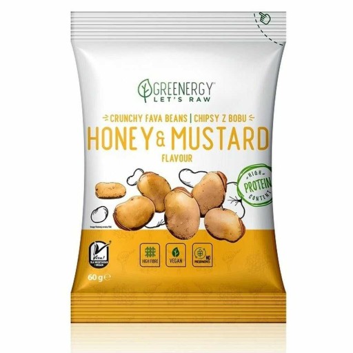 Lupínky s medom a horčicou 60g Greenergy