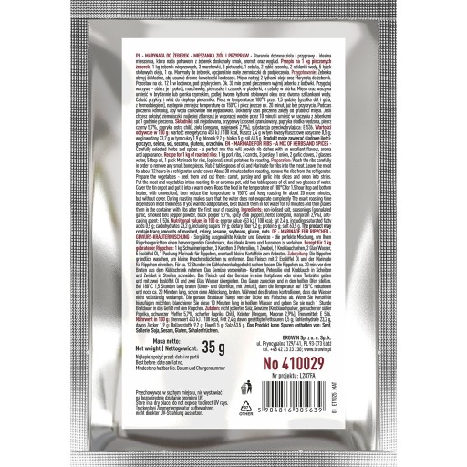 Marináda na rebierka, mix byliniek a korenia, 35 g
