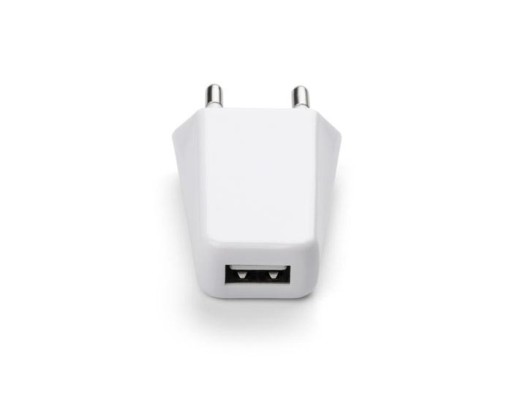 USB AC NABÍJAČKA, plochá, biela
