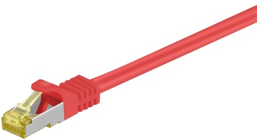 Kategória 7 S/FTP sieťový kábel 500MHz Červený 2m
