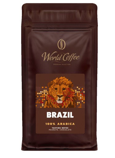 Intensive Coffee Beans World Coffe Brazil Strong Taste 100% Arabica 200g