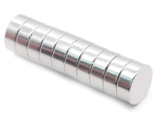SILNÝ VALEC NEODYMIOVÝ MAGNET 10x5 10 KS