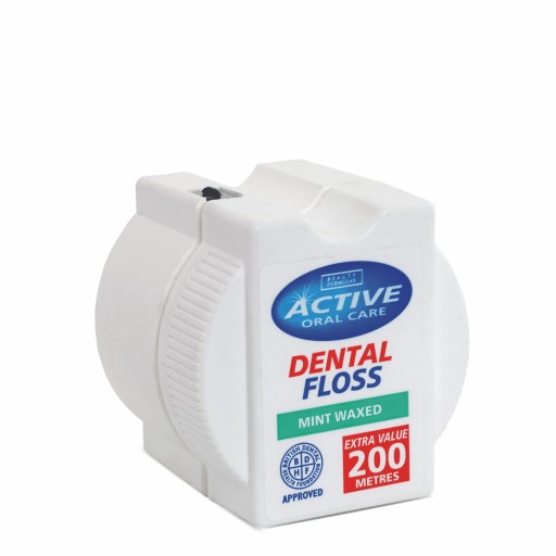 Zubná niť ACTIVE Mint Wax (extra dĺžka) 200m
