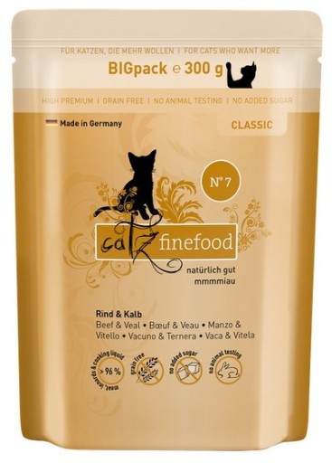 Catz Finefood N.07 teľacie, hovädzie 300g